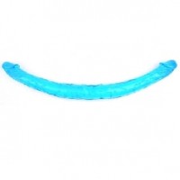 Double Ended Realistic Dildo 17'' Clear Blue